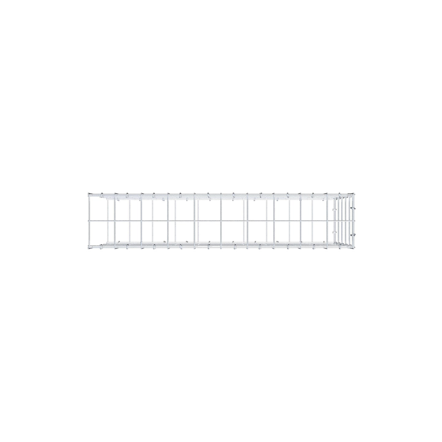 Anbaugabione Typ 2 100 cm x 50 cm x 20 cm (L x H x T), Maschenweite 10 cm x 10 cm, C-Ring