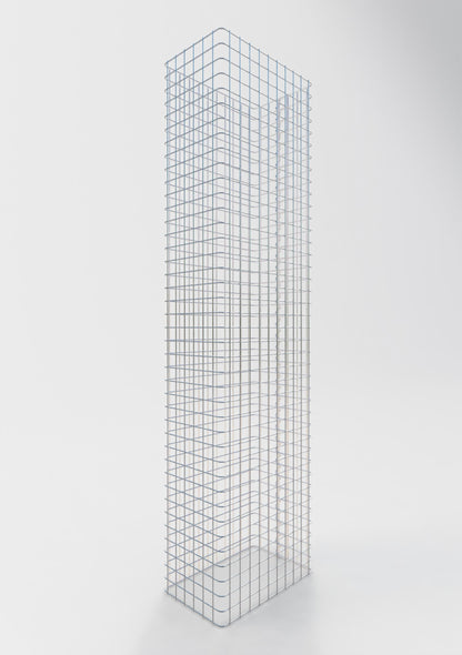 Recinzione in gabbioni lunghezza 52 cm, altezza 180 cm, profondità 32 cm, maglia 5 x 5 cm