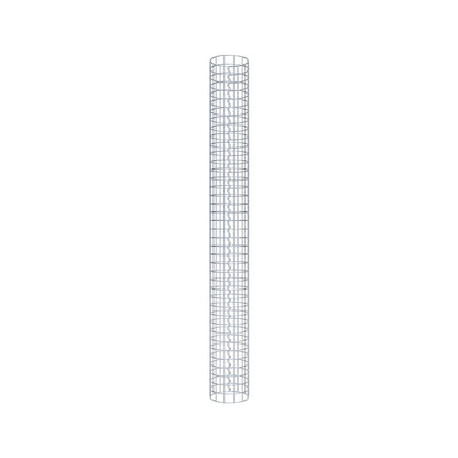 Columna de gaviones redonda de 22 cm de diámetro, 200 cm de altura, malla de 5 cm x 5 cm