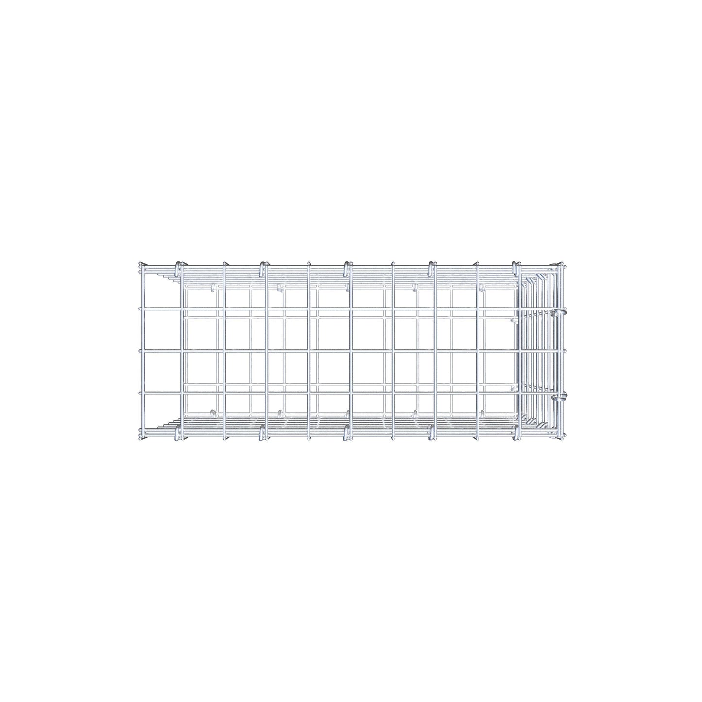Pila adicional tipo 2 50 cm x 40 cm x 20 cm (L x A x P), malla 5 cm x 5 cm, anillo en C