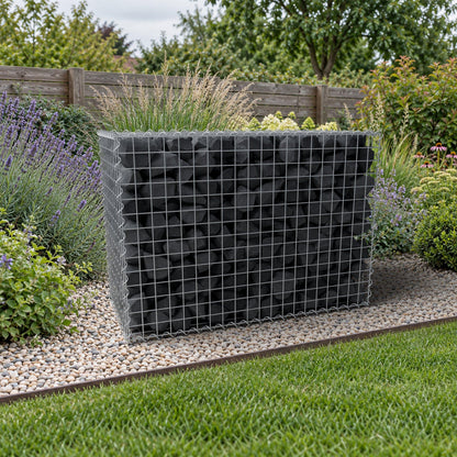 Gabione 100 cm x 70 cm x 50 cm (L x H x T), Maschenweite 5 cm x 5 cm, Spirale