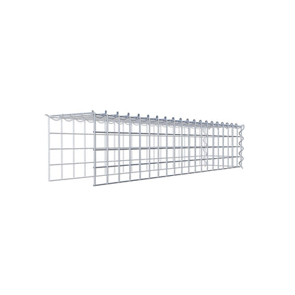 Gavión complementario tipo 4 100 cm x 20 cm x 20 cm (L x A x P), malla 5 cm x 5 cm, espiral