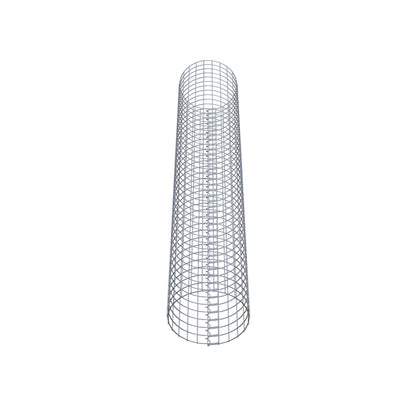 Gabion column around 37 cm diameter, 200 cm height, mesh size 5 cm x 5 cm