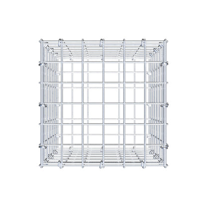 Gabion 30 cm x 30 cm x 30 cm (L x H x P), mailles 5 cm x 5 cm, anneau en C