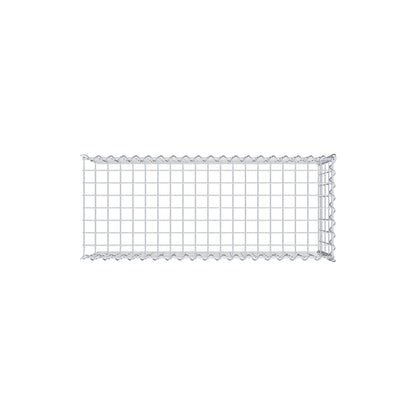 Anbaugabione Typ 4 100 cm x 40 cm x 40 cm (L x H x T), Maschenweite 5 cm x 10 cm, Spirale