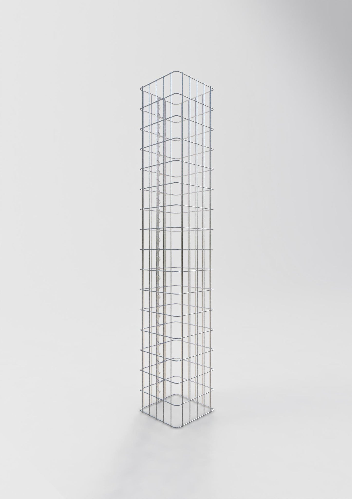 Schanskorfzuil hoekig 27 cm x 27 cm, 160 cm hoog, MW 5 cm x 10 cm