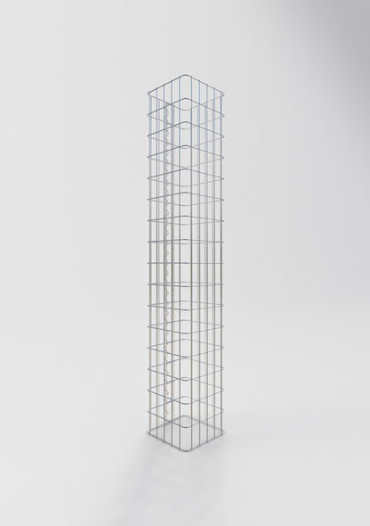 Schanskorfzuil hoekig 27 cm x 27 cm, 160 cm hoog, MW 5 cm x 10 cm