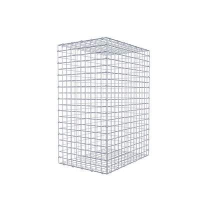 Gavión 100 cm x 70 cm x 50 cm (L x A x P), luz de malla 5 cm x 5 cm, anillo en C