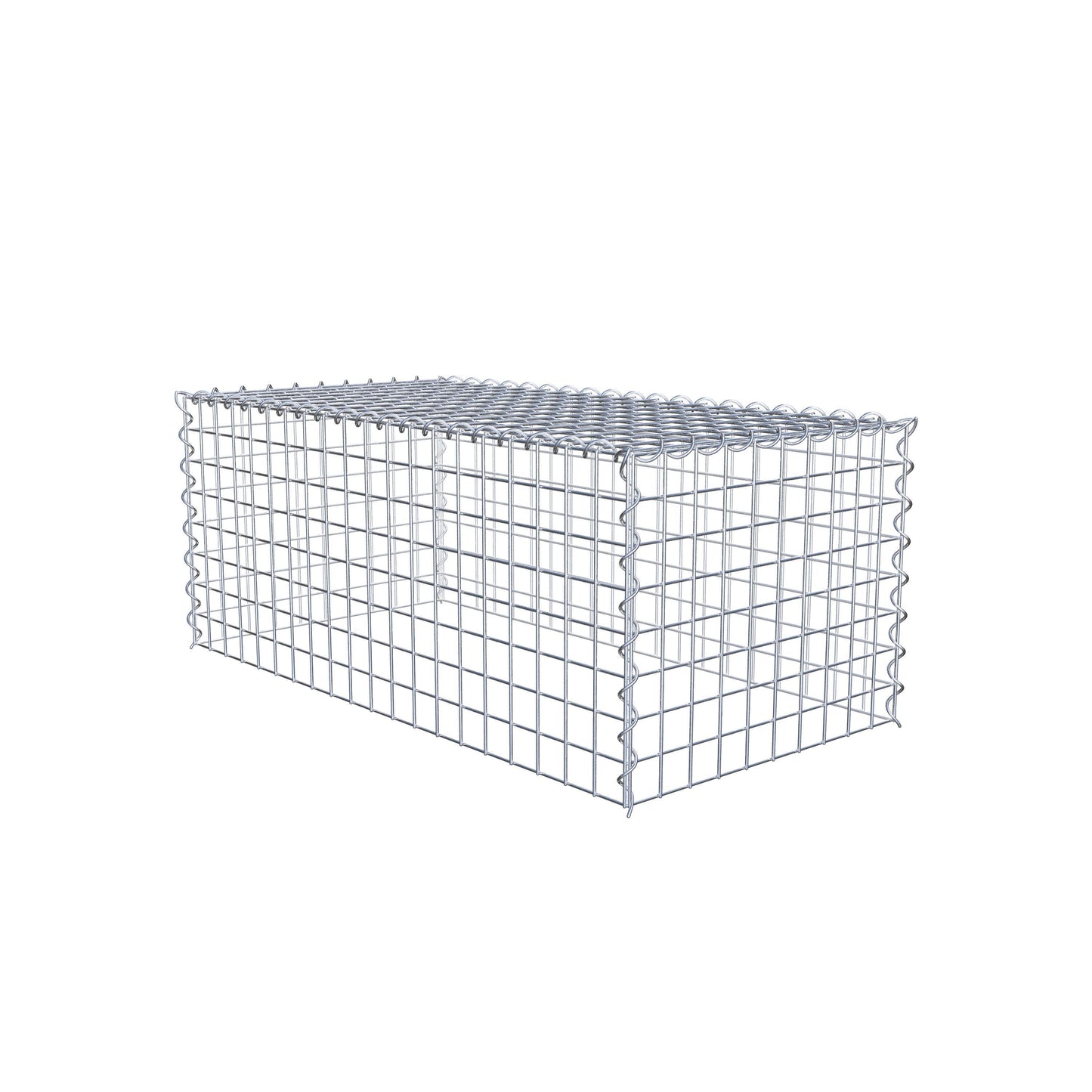 Gavión complementario tipo 3 100 cm x 40 cm x 50 cm (L x A x P), malla 5 cm x 5 cm, espiral