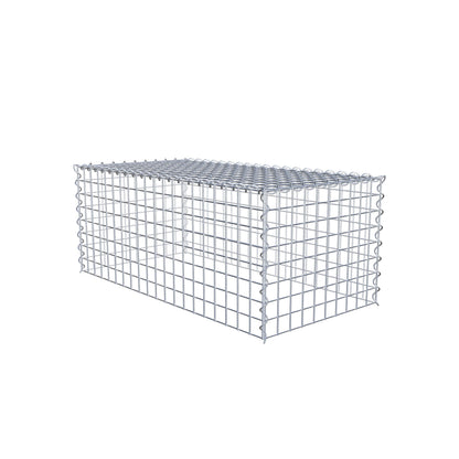 Gavión complementario tipo 3 100 cm x 40 cm x 50 cm (L x A x P), malla 5 cm x 5 cm, espiral