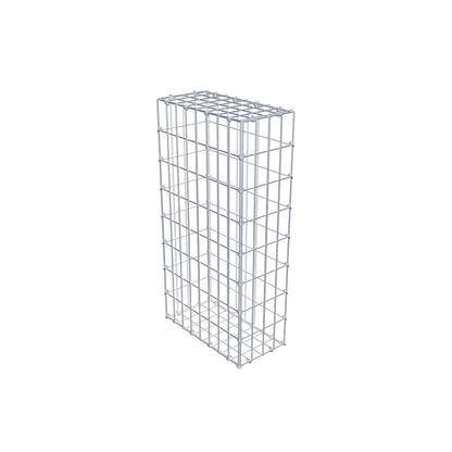 Schanskorf 80 cm x 40 cm x 20 cm (L x H x D), maaswijdte 5 cm x 10 cm, C-ring