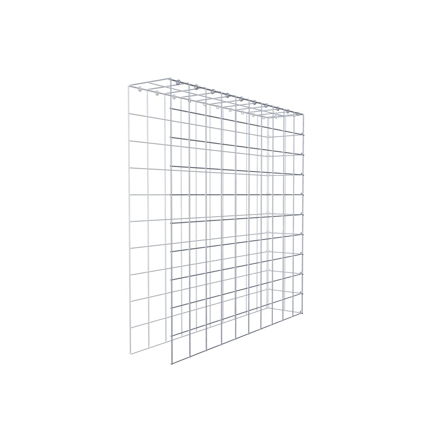 Gabião Tipo 4 100 cm x 100 cm x 20 cm (C x A x P), malhagem 10 cm x 10 cm, anel C