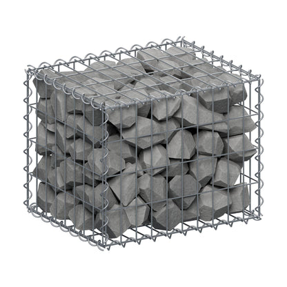Schanskorf 50 cm x 40 cm x 40 cm (L x H x D), maaswijdte 5 cm x 10 cm, spiraalvormig