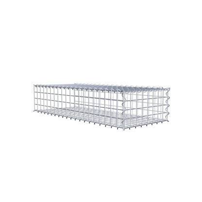 Gavión complementario tipo 2 100 cm x 20 cm x 40 cm (L x A x P), malla 5 cm x 5 cm, espiral