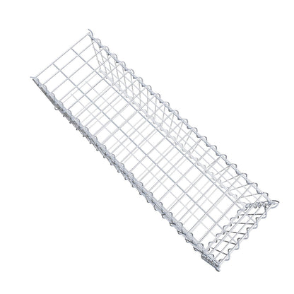 Gavión complementario tipo 2 100 cm x 30 cm x 30 cm (L x A x P), malla 5 cm x 10 cm, espiral