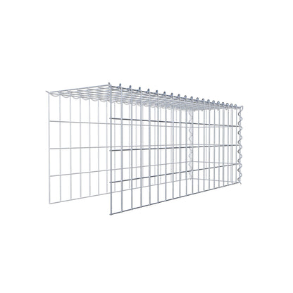 Anbaugabione Typ 4 100 cm x 40 cm x 30 cm (L x H x T), Maschenweite 5 cm x 10 cm, Spirale