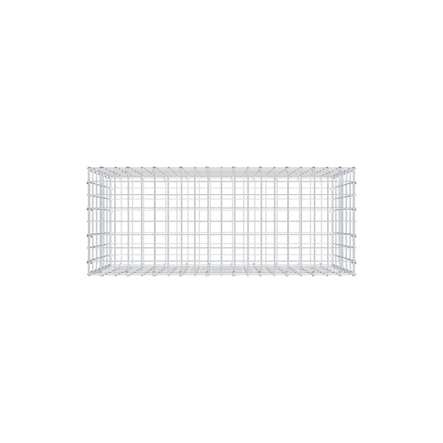 Gabione 100 cm x 60 cm x 40 cm (L x H x T), Maschenweite 5 cm x 10 cm, C-Ring