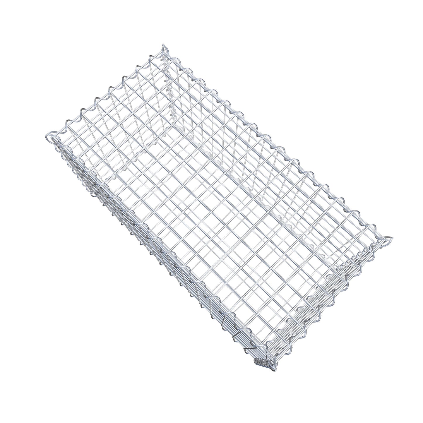 Gabion 80 cm x 40 cm x 40 cm (L x H x D), maskstorlek 5 cm x 5 cm, spiral
