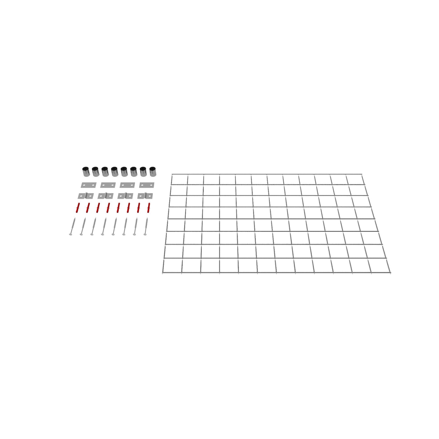 Traliccio decorativo (incl. materiale di montaggio) Dimensioni della rete 5 x 5 cm