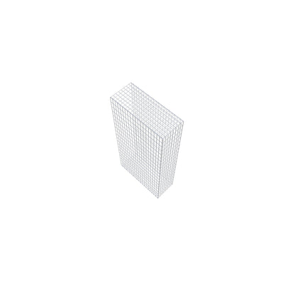 Gabião tipo 2 200 cm x 100 cm x 40 cm, malhagem 5 cm x 10 cm, anel C