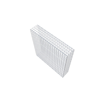Mounted gabion type 2 100 cm x 100 cm x 20 cm (L x H x D), mesh size 5 cm x 5 cm, C-ring