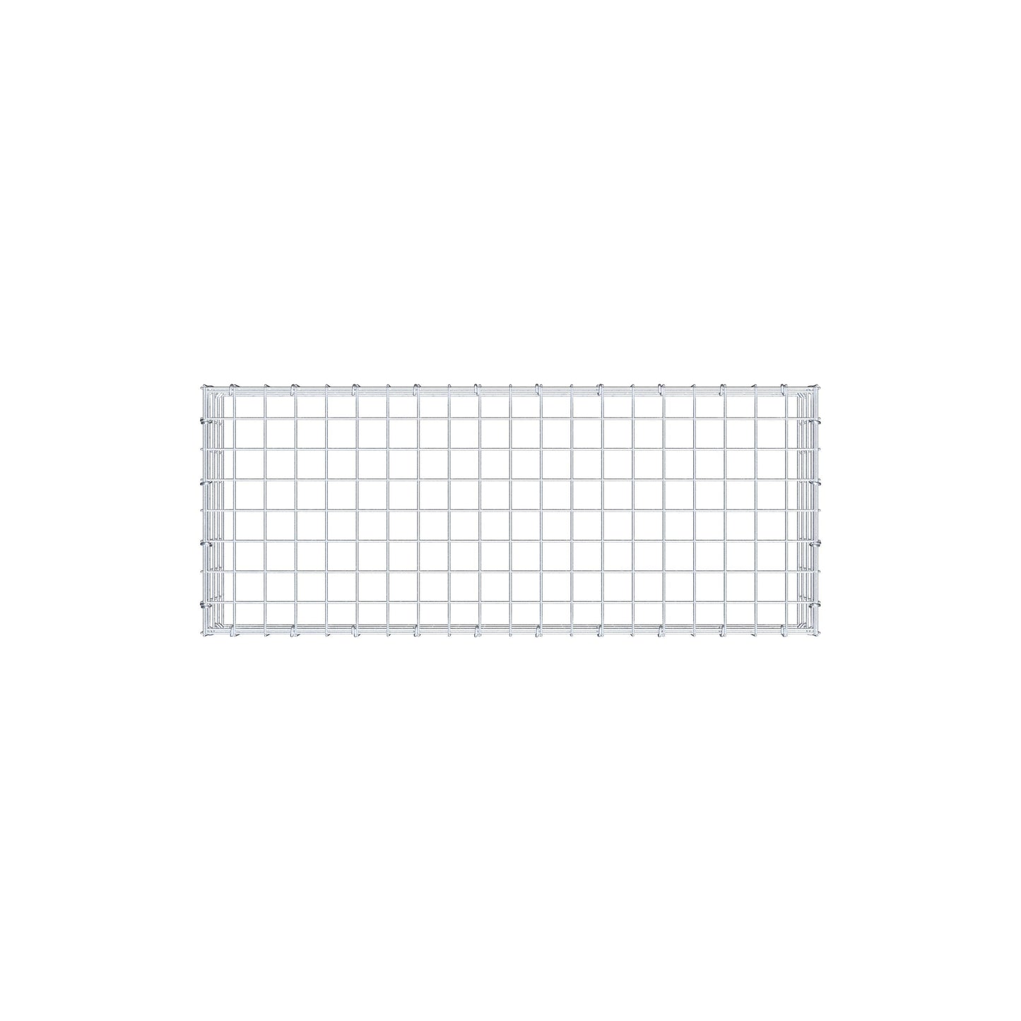 Monteret gabion type 3 100 cm x 20 cm x 40 cm (L x H x D), maskestørrelse 5 cm x 5 cm, C-ring