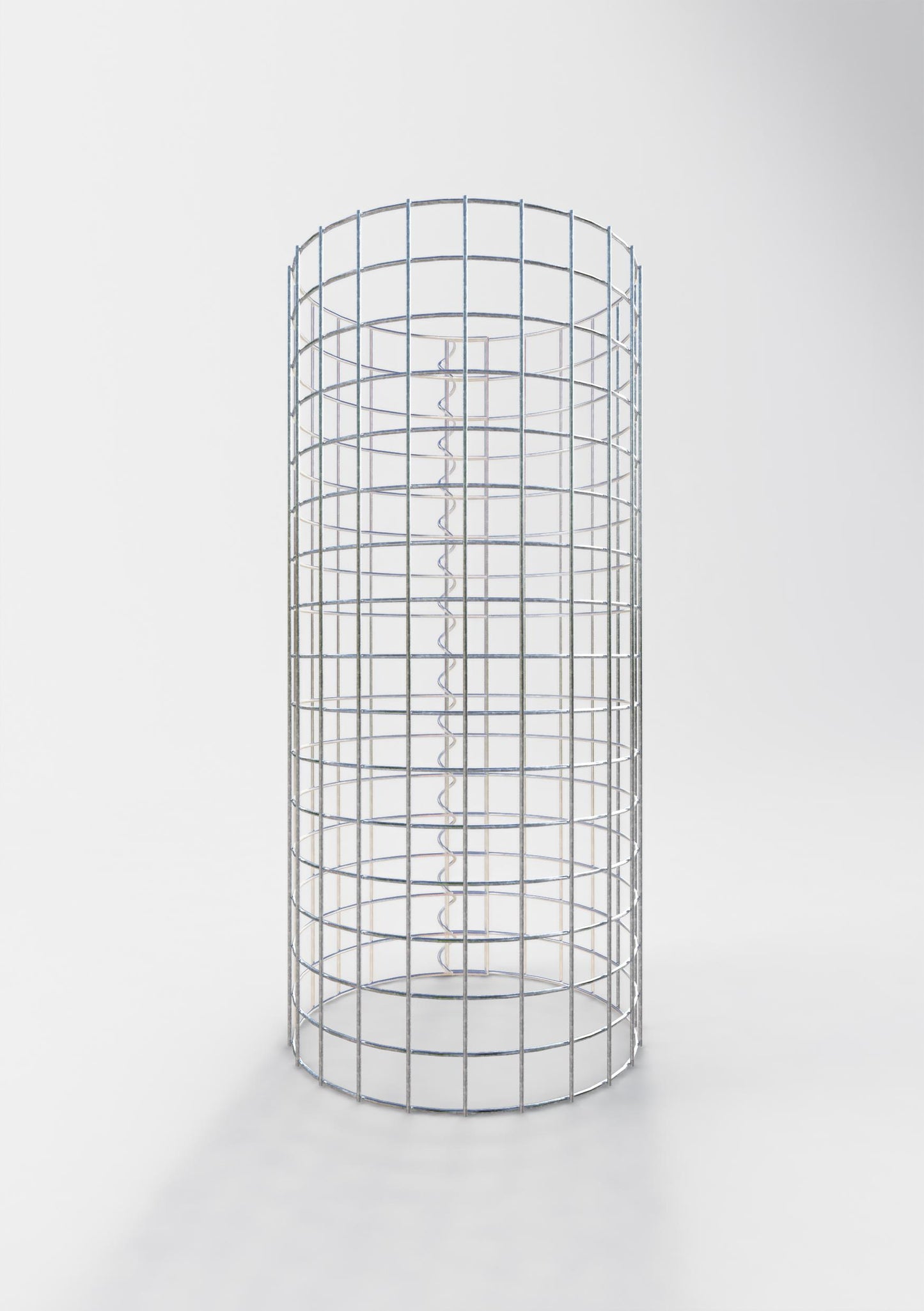 Columna de gaviones redonda 37 cm de diámetro, 80 cm de altura, malla 5 cm x 5 cm