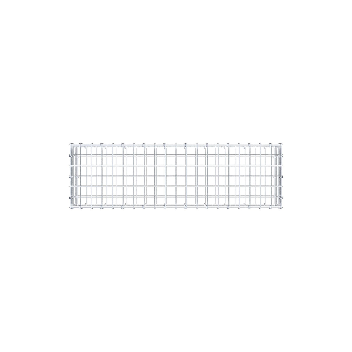 Gavión 100 cm x 20 cm x 30 cm (L x A x P), malla 5 cm x 5 cm, anillo en C