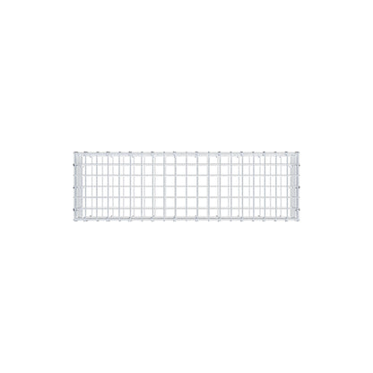 Gavión 100 cm x 20 cm x 30 cm (L x A x P), malla 5 cm x 5 cm, anillo en C