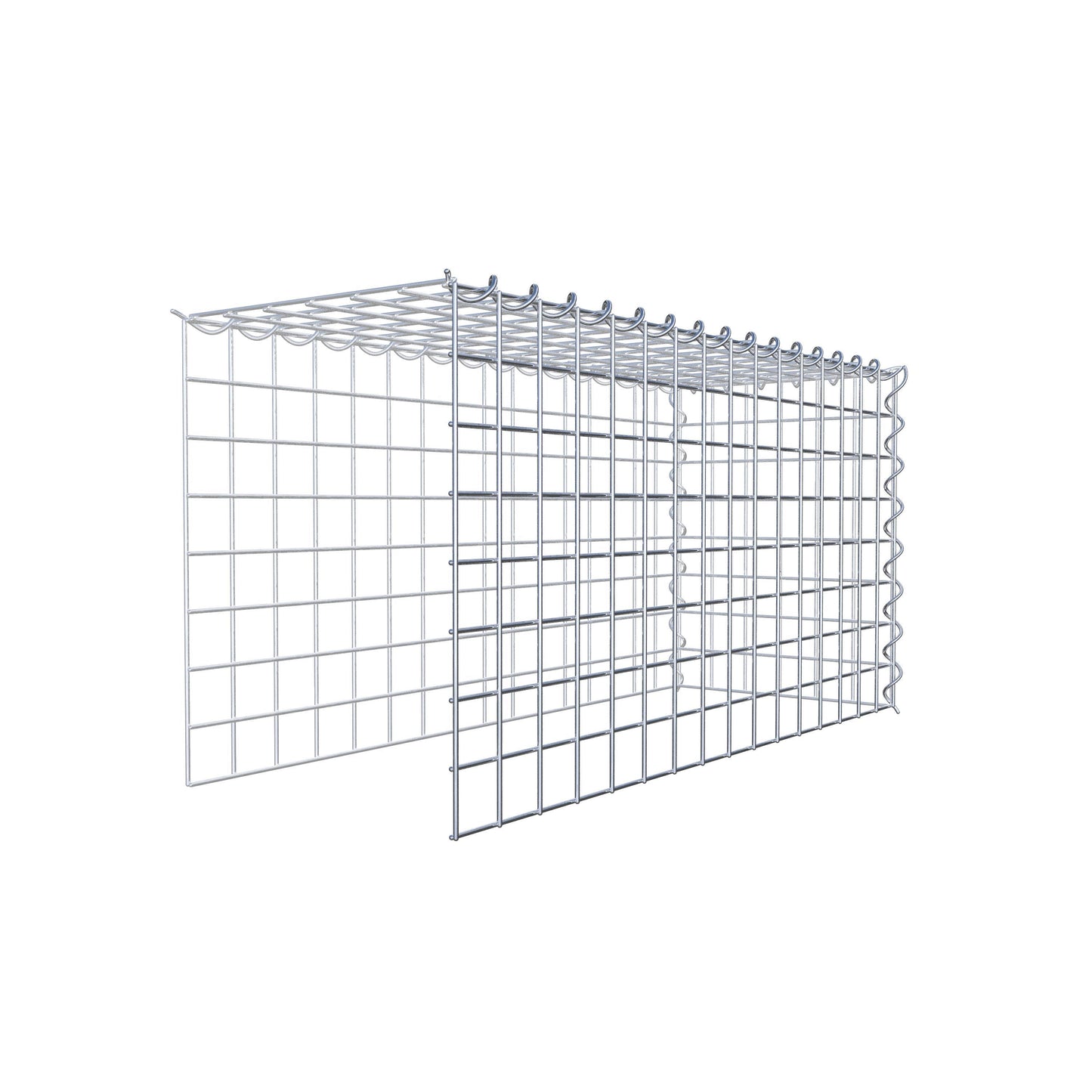 Gavión complementario tipo 4 80 cm x 40 cm x 30 cm (L x A x P), malla 5 cm x 5 cm, espiral