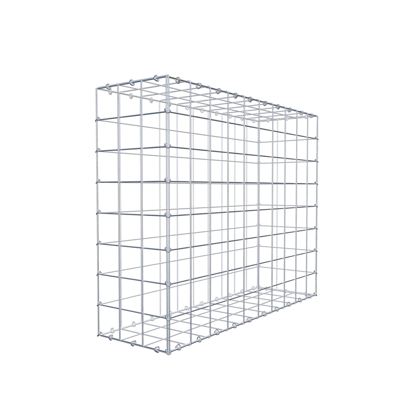 Gabion 100 cm x 80 cm x 30 cm (L x H x D), maskstorlek 10 cm x 10 cm, C-ring