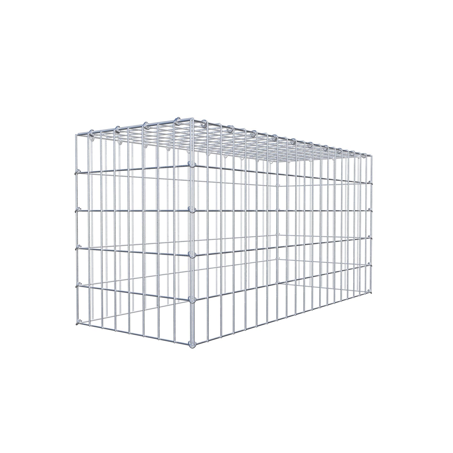 Gavión complementario de tipo 3 100 cm x 50 cm x 40 cm (L x A x P), malla 5 cm x 10 cm, anillo en C