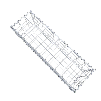 Gavión 100 cm x 30 cm x 30 cm (largo x alto x fondo), malla 10 cm x 10 cm, en espiral