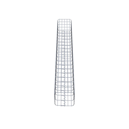 Gabion column square 27 cm x 27 cm, 200 cm high, MW 5 cm x 10 cm