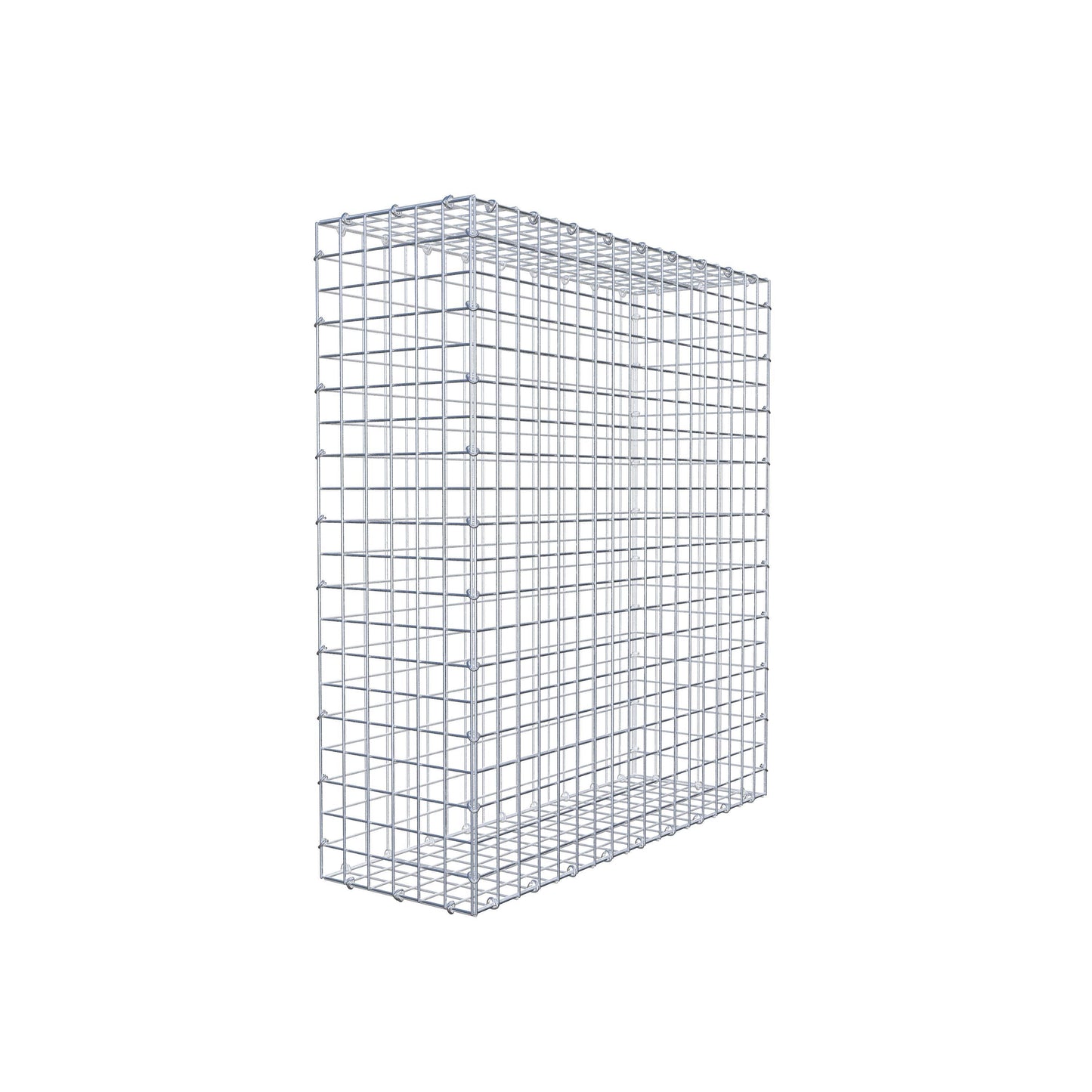 Gavión 100 cm x 90 cm x 30 cm (L x A x P), luz de malla 5 cm x 5 cm, anillo en C