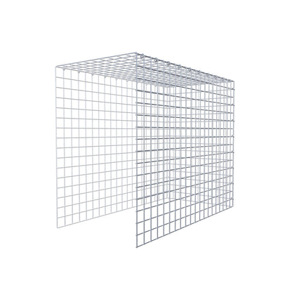 Gavión adicional tipo 4 100 cm x 80 cm x 50 cm (L x A x P), malla 5 cm x 5 cm, anillo en C