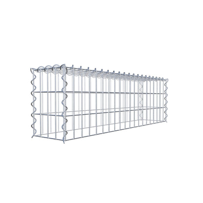 Gabbione aggiuntivo tipo 3 100 cm x 30 cm x 20 cm (L x A x P), maglia 5 cm x 10 cm, spirale