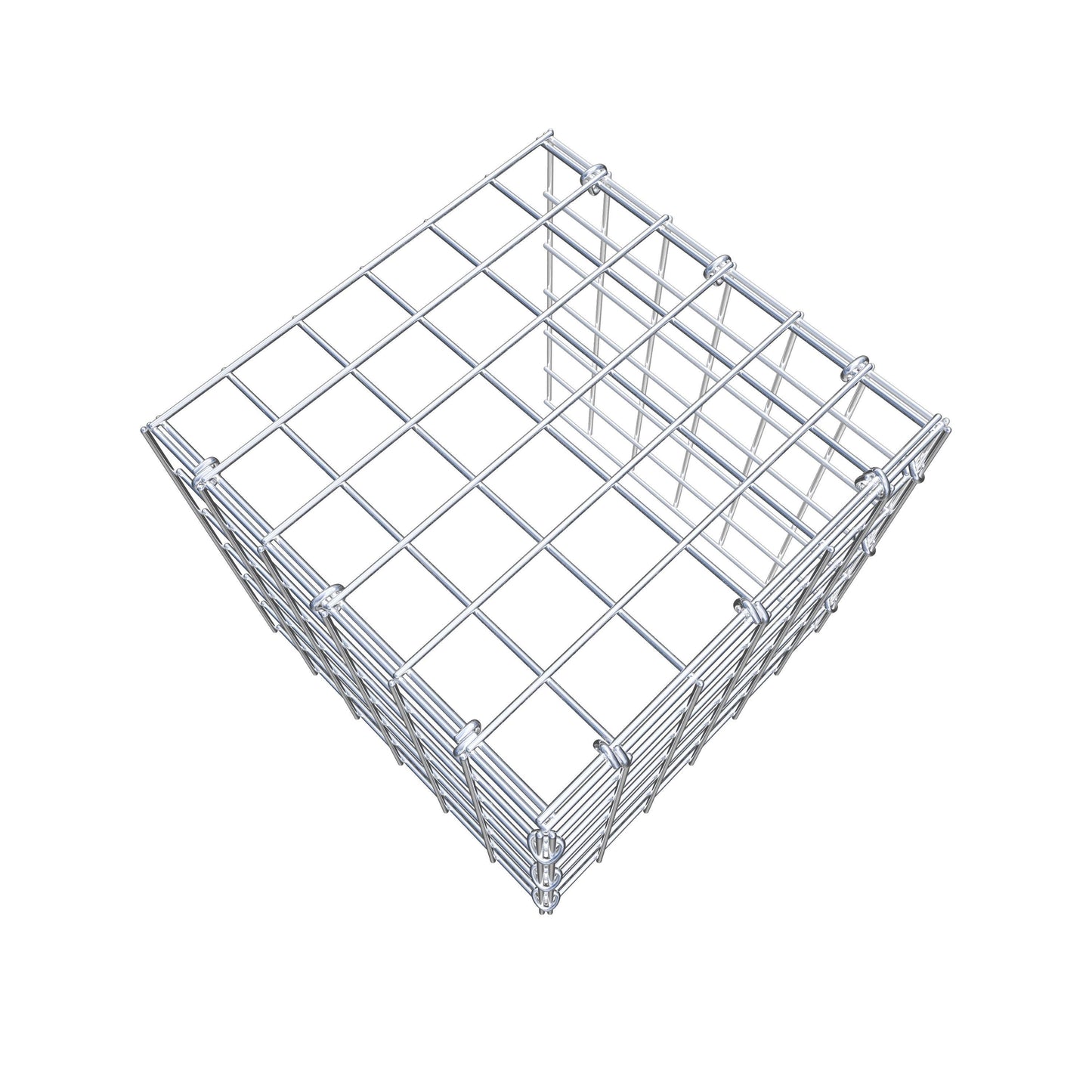 Anbaugabione Typ 4 30 cm x 30 cm x 30 cm (L x H x T), Maschenweite 5 cm x 5 cm, C-Ring