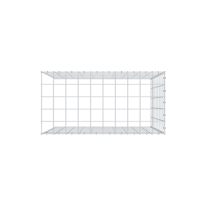 Gabbione aggiuntivo tipo 4 100 cm x 90 cm x 50 cm (L x H x P), maglia 10 cm x 10 cm, anello a C