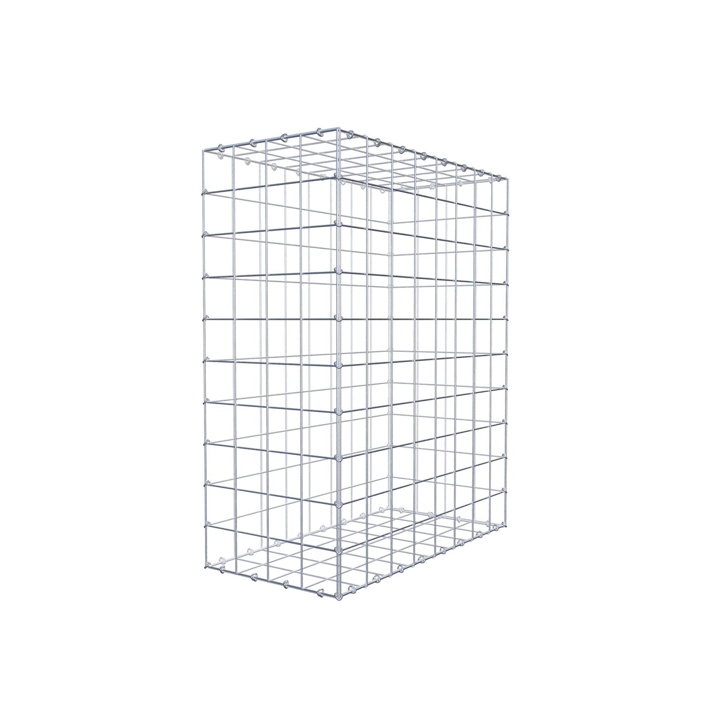 Gabion 100 cm x 80 cm x 40 cm (L x H x D), mesh size 10 cm x 10 cm, C-ring