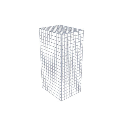 Opzetpaal type 4 100 cm x 50 cm x 40 cm (L x H x D), maaswijdte 5 cm x 5 cm, C-ring