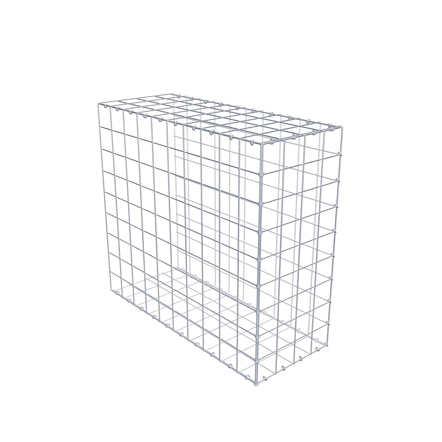 Gabião Tipo 2 100 cm x 90 cm x 40 cm (C x A x P), malhagem 10 cm x 10 cm, anel C