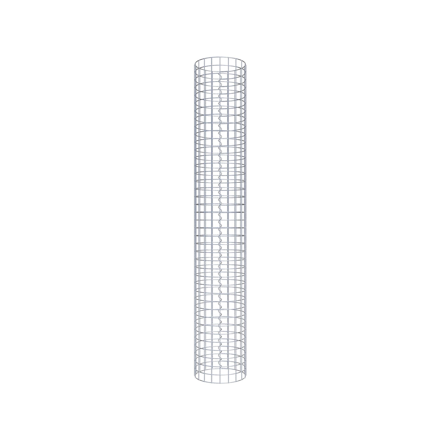 Columna de gaviones redonda de 32 cm de diámetro, 200 cm de altura, malla de 5 cm x 5 cm