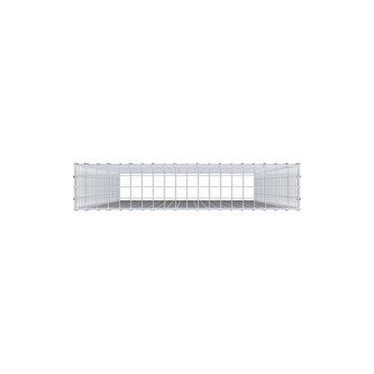 Monteret gabion type 3 200 cm x 100 cm x 20 cm (L x H x D), maskestørrelse 5 cm x 5 cm, C-ring