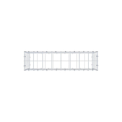 Gabion 80 cm x 40 cm x 20 cm (L x H x D), maskestørrelse 10 x 10 cm, spiralring