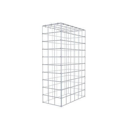 Anbaugabione Typ 3 100 cm x 60 cm x 30 cm (L x H x T), Maschenweite 10 cm x 10 cm, C-Ring