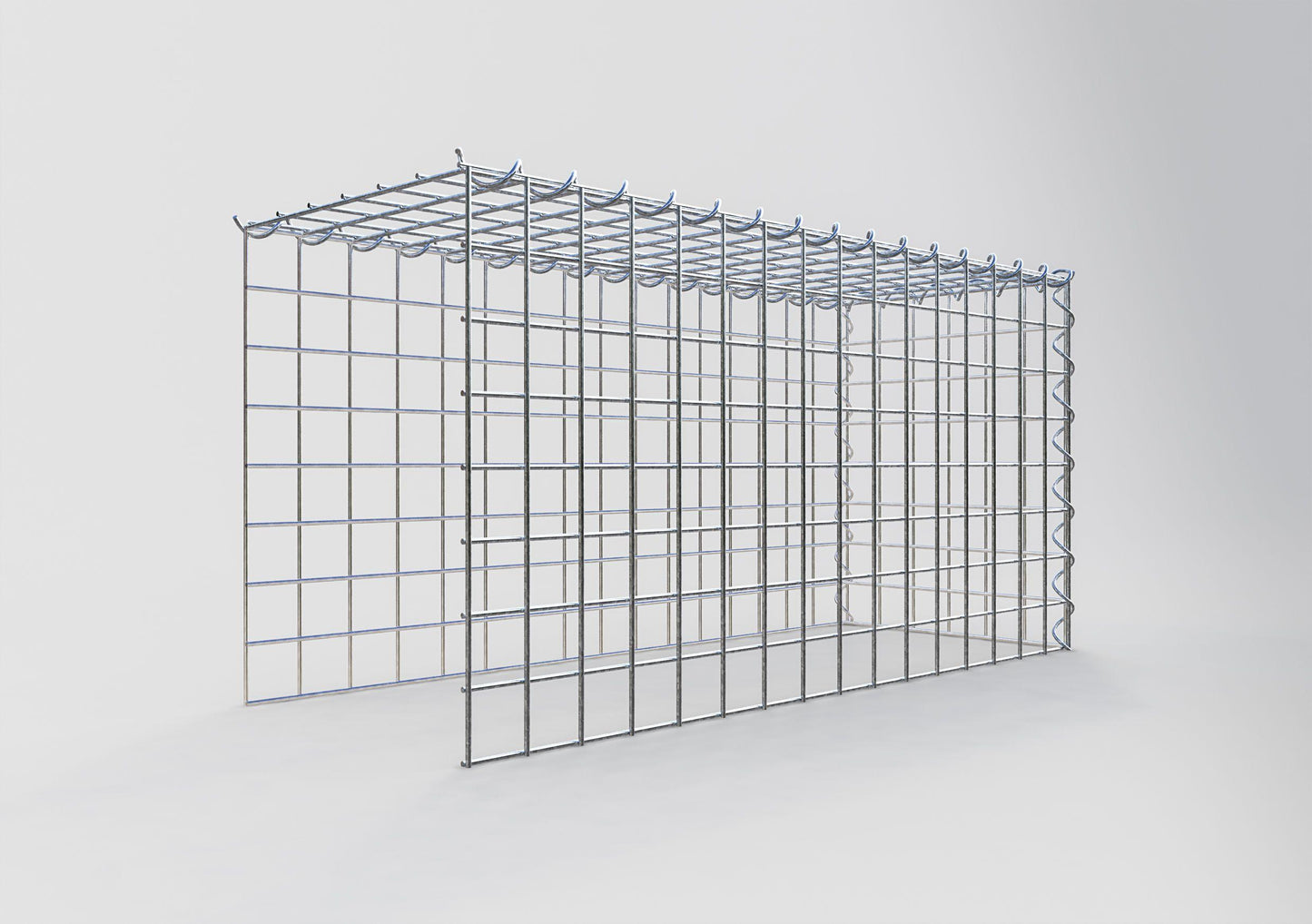 Gavión complementario tipo 4 80 cm x 40 cm x 30 cm (L x A x P), malla 5 cm x 5 cm, espiral