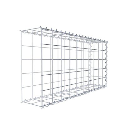 Gabion rapporté type 2 100 cm x 50 cm x 20 cm (L x H x P), mailles 10 cm x 10 cm, spirale