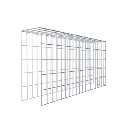 Gabião Tipo 4 100 cm x 50 cm x 20 cm (C x A x P), malhagem 5 cm x 10 cm, anel C