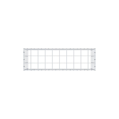 Monteret gabion type 3 100 cm x 40 cm x 30 cm (L x H x D), maskestørrelse 10 cm x 10 cm, C-ring